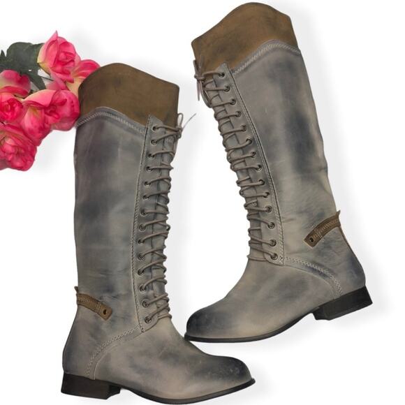Kelsi Dagger Brooklyn Jutta Lace Up Boots - Picture 1 of 12